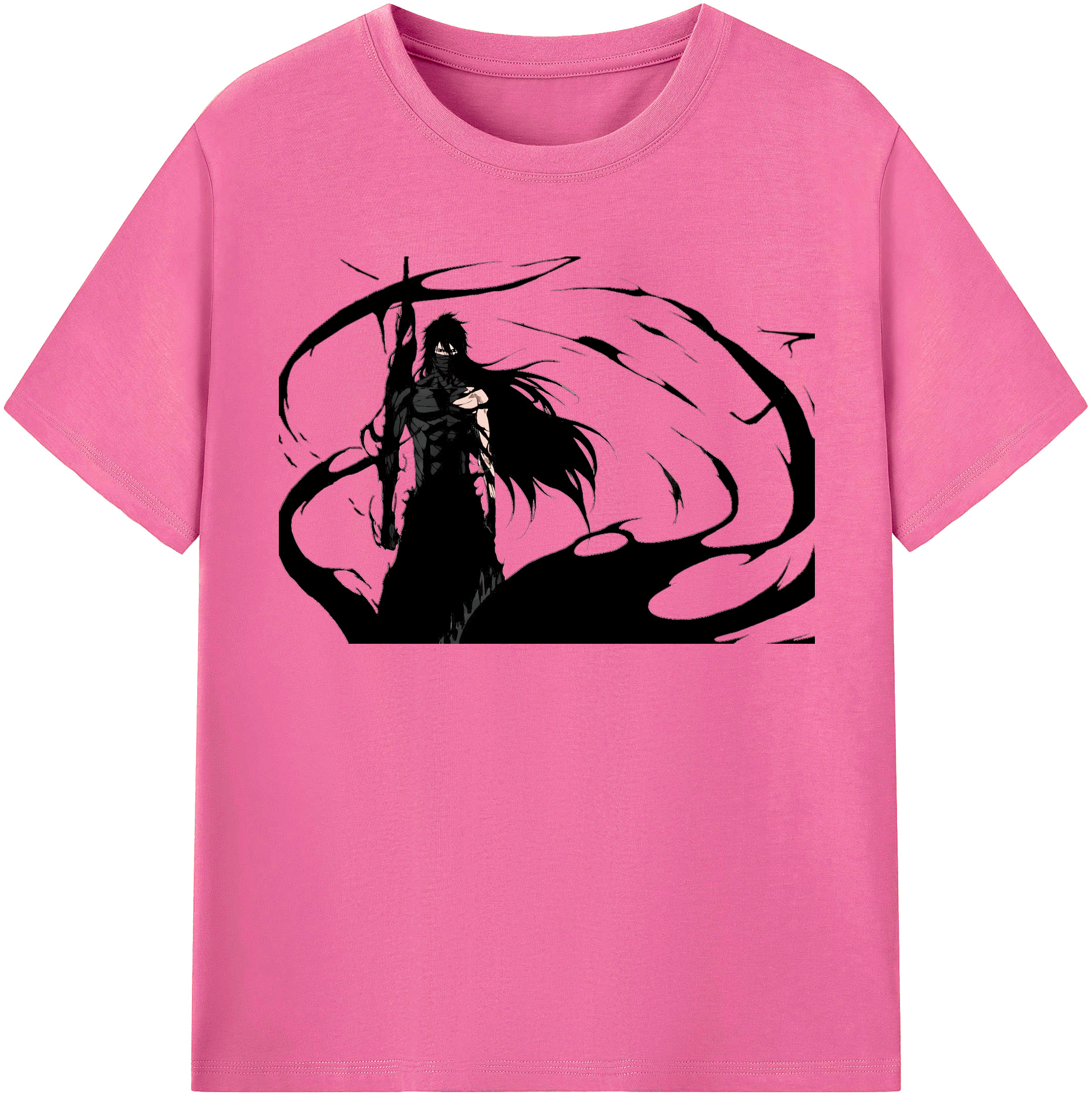 （画像用） ブリーチ 黒崎一護（くろさき いちご）BLEACH Kurosaki Ichigo レディースカジュアルプリントTシャツ（綿100％）